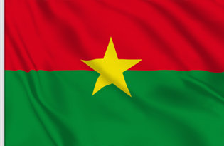 Burkina Faso Table Flag