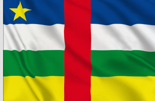 Central African Republic Table Flag
