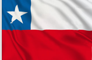 Chile Table Flag 