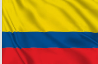 Colombia Table Flag