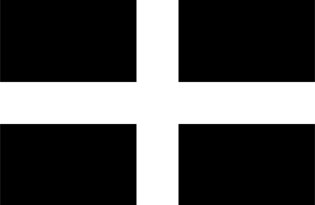  Cornwall Table Flag