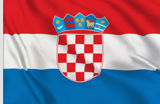 Croatia Table Flag