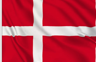 Denmark Table Flag