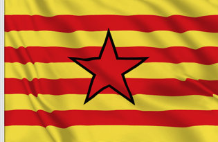 Estelada Aragon Table Flag
