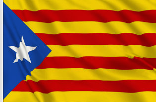 Estelada Blava Table Flag 