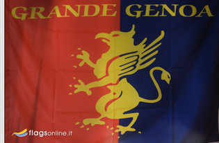 Flag Historical Genoa Calcio 