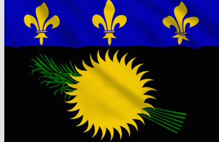 Guadeloupe Table Flag