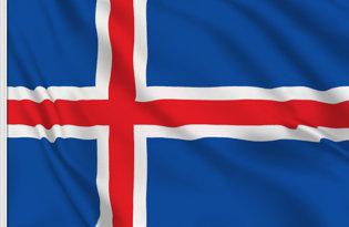 Iceland Table Flag
