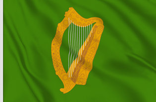 Bandera Irlanda de proa