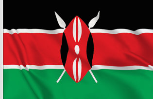 Kenya Table Flag