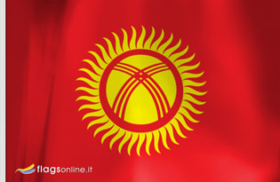 Kirghizia Table Flag