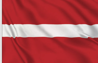 Latvia Table Flag