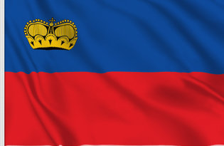 Liechtenstein Table Flag