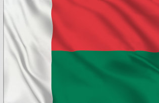 Madagascar Table Flag