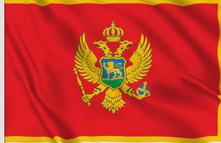 Montenegro Table Flag