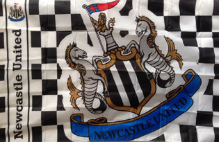 Bandera Newcastle United Football Club