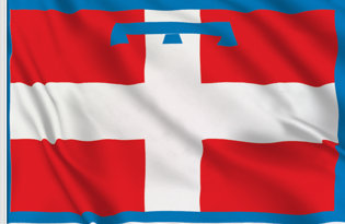 Piemonte Table Flag