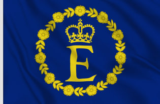 Bandera Estandarte de Isabel II