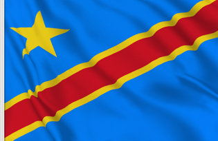 Democratic Republic of Congo Table Flag