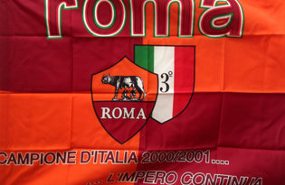 Bandera AS Roma Campeón histórica