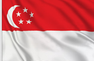 Singapore Table Flag