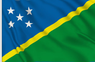 Salomon Islands Table Flag