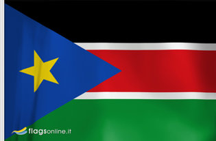 Bandera Sudan del Sur