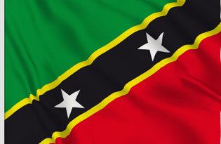 Saint Kitts Table Flag