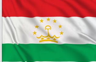 Tagikistan Table Flag