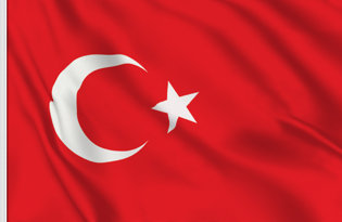 Turkey Table Flag