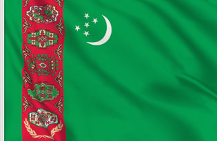 Turkmenistan Table Flag