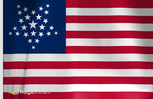 Flag US Great Star 1837 - 1845
