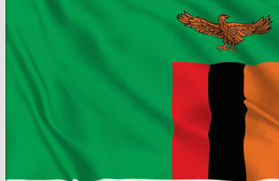 Zambia Table Flag