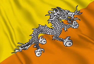 Flag Bhutan