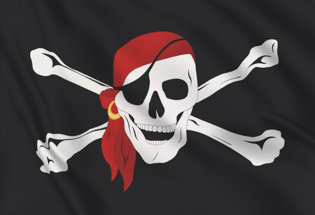 KliKil Drapeau Pirate Calico Jack 90x150-1 Drapeaux de Pirate - Tissu d' extérieur résistant aux intempéries avec 2 oeillets métalliques. Pirate  Sword Flag bannière renforcés décoratifs d'extérieur : : Jardin