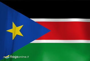 Bandera Sudan del Sur