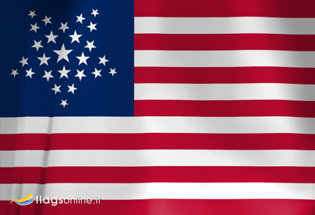 Flag US Great Star 1837 - 1845