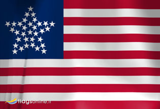 Flag US Great Star 1859