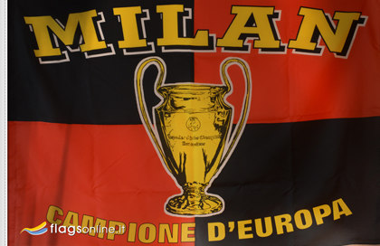 Bandera Milan Campione Storica