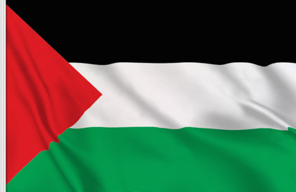 Palestine  Flag Bügelbild Markenqualität Waschbar bis95°C H5cmx B10cm 