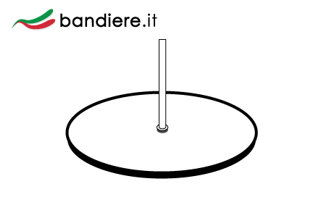 Base redonda pintada