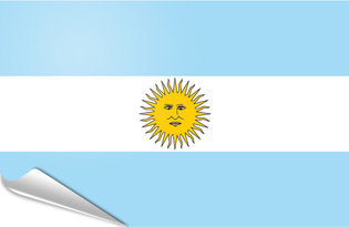 Adhesive flag Argentine