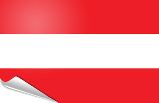 Adhesive flag Austria