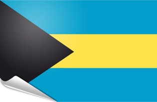 Adhesive flag Bahamas