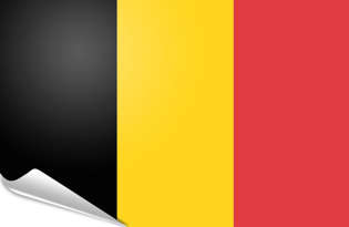 Adhesive flag Belgium