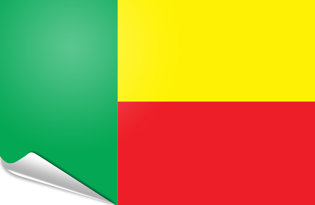 Adhesive flag Benin