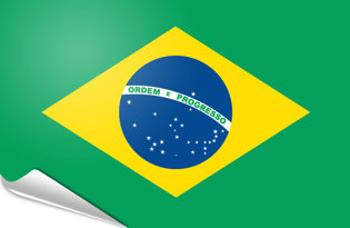 Adhesive flag Brazil