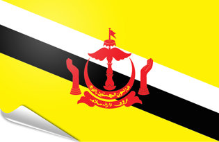 Adhesive flag Brunei