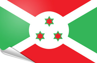 Adhesive flag Burundi