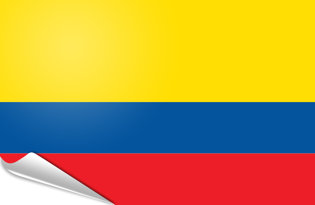 Adhesive flag Colombia